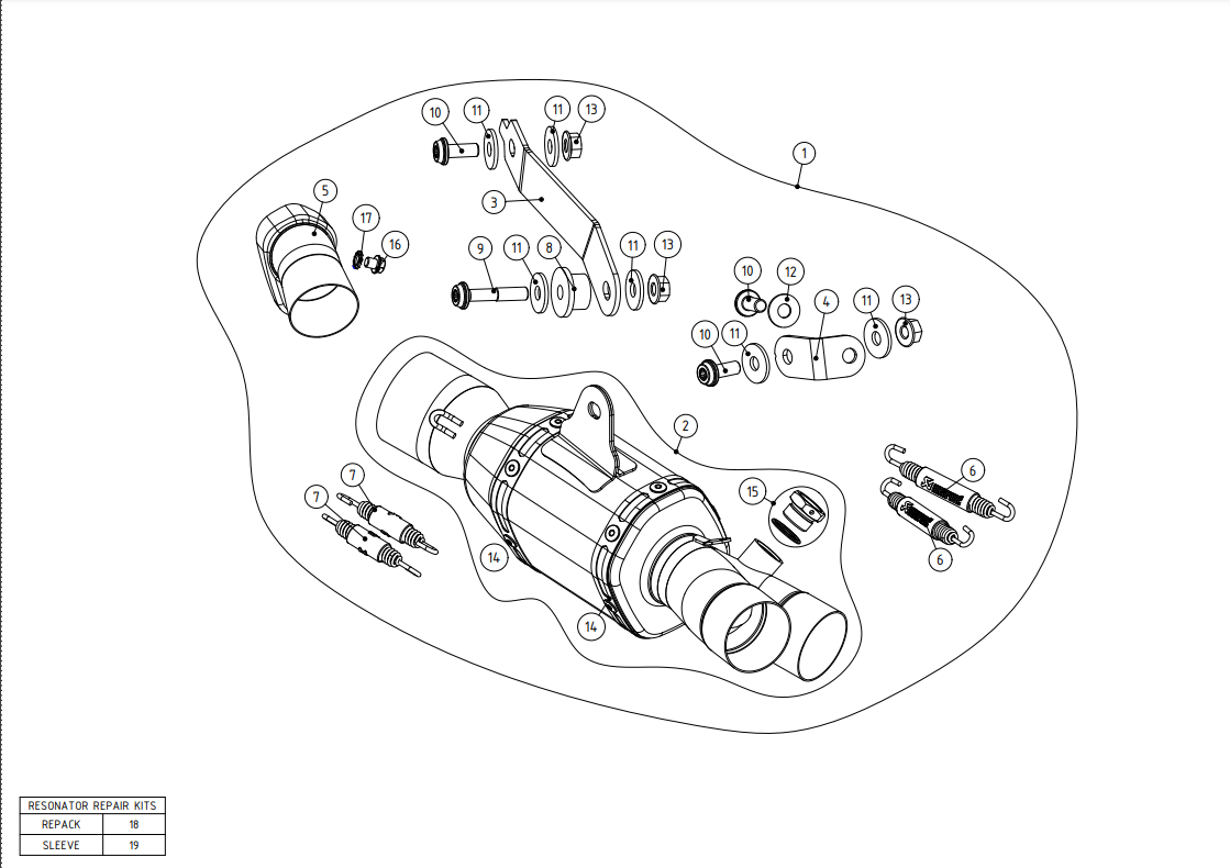 Akrapovic tubo intermedio Track Day (acero inoxidable) Yamaha YZF-R6 (08-26) L-Y6SO4/TD/1 