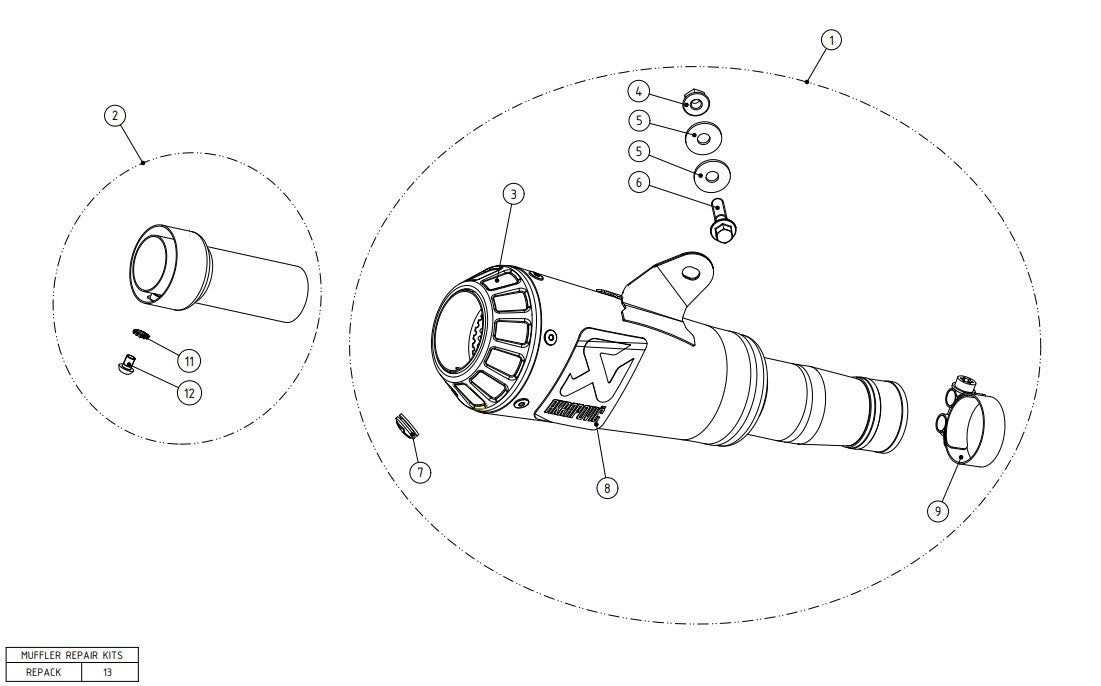 Akrapovic Slip-On Line (Titanio) Yamaha YZF-R6 (06-25) S-Y6SO10-AHBT 