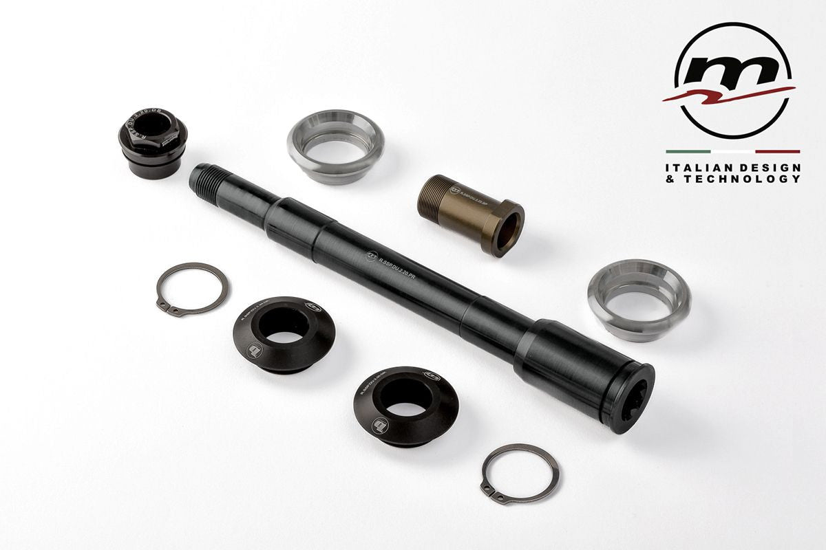 Kit de cambio rápido del eje de la rueda delantera Melotti Racing Ducati Panigale V2 955 (20-24) BA-SSP.DU.2.20.KPRAR 