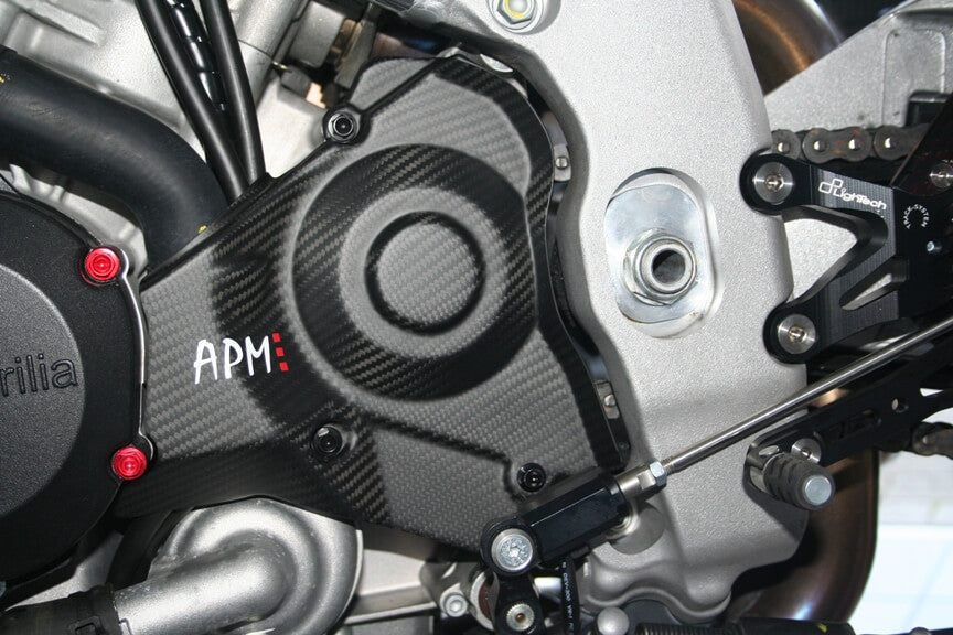 Cubierta de piñón de carbono Fullsix para Aprilia RSV4/1100 Factory/R/RR/RF (09-20) 